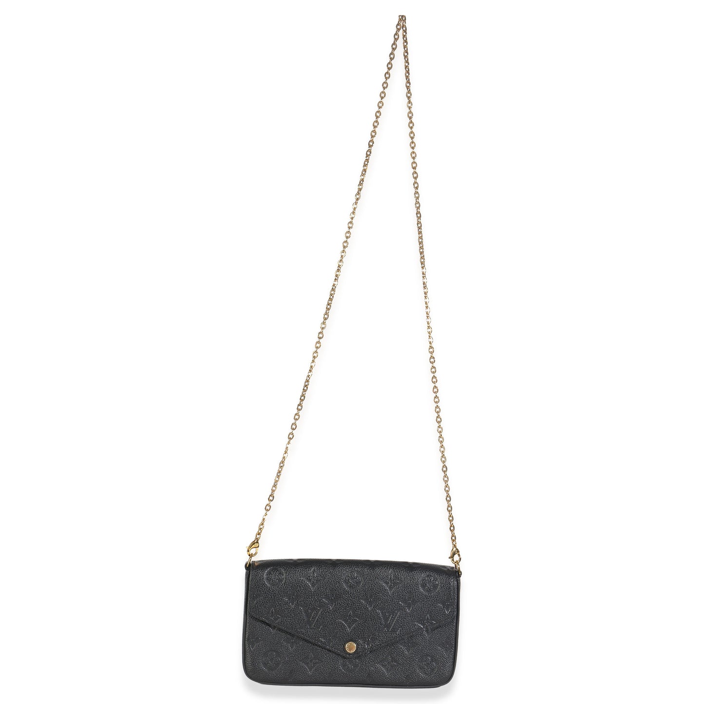Louis Vuitton Black Monogram Empreinte Felicie Pochette