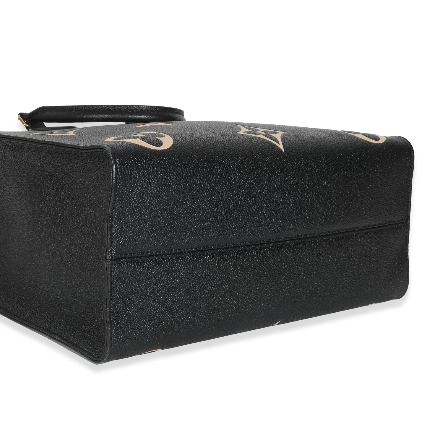 Louis Vuitton Black Cream Monogram Giant Bicolor Empreinte Onthego MM