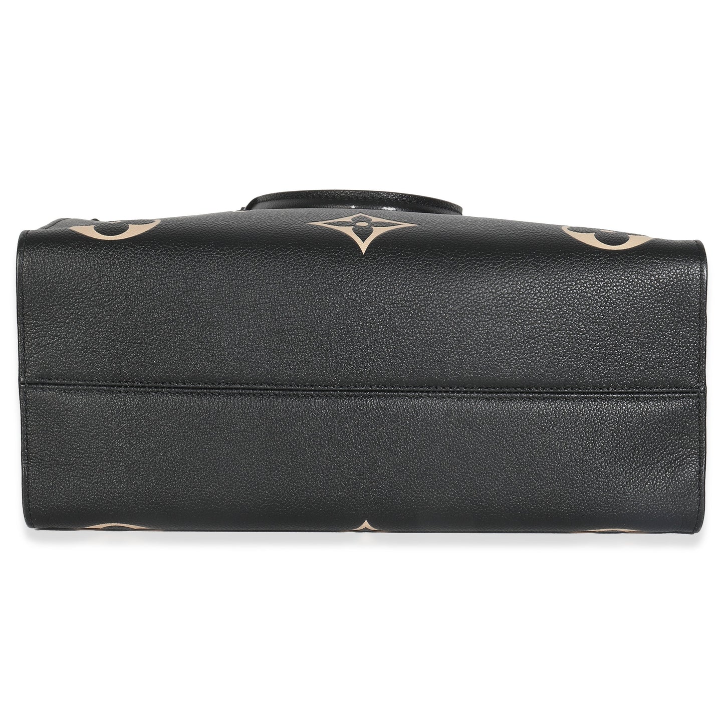 Louis Vuitton Black Cream Monogram Giant Bicolor Empreinte Onthego MM
