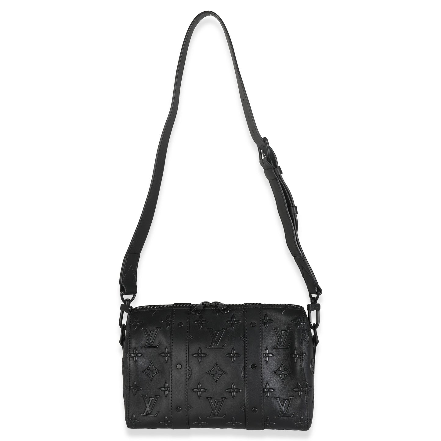 Louis Vuitton Black Monogram Seal City Keepall