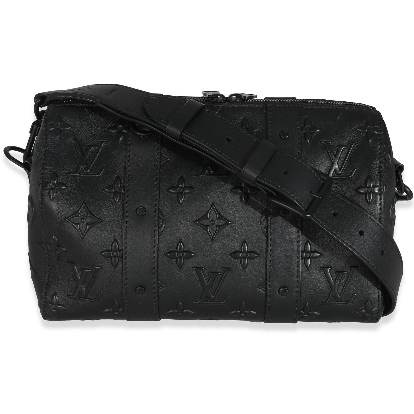 Louis Vuitton Black Monogram Seal City Keepall