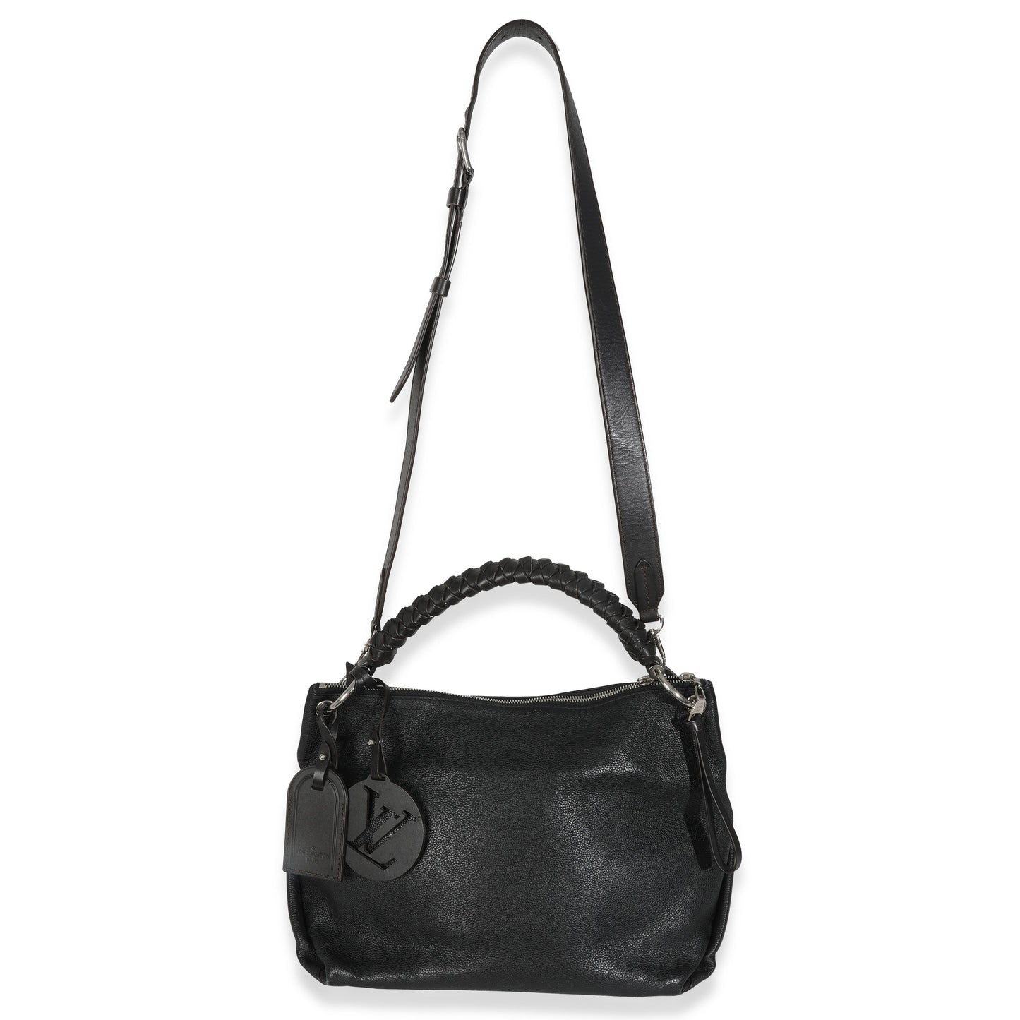 Louis Vuitton Black Monogram Mahina Beaubourg Hobo MM