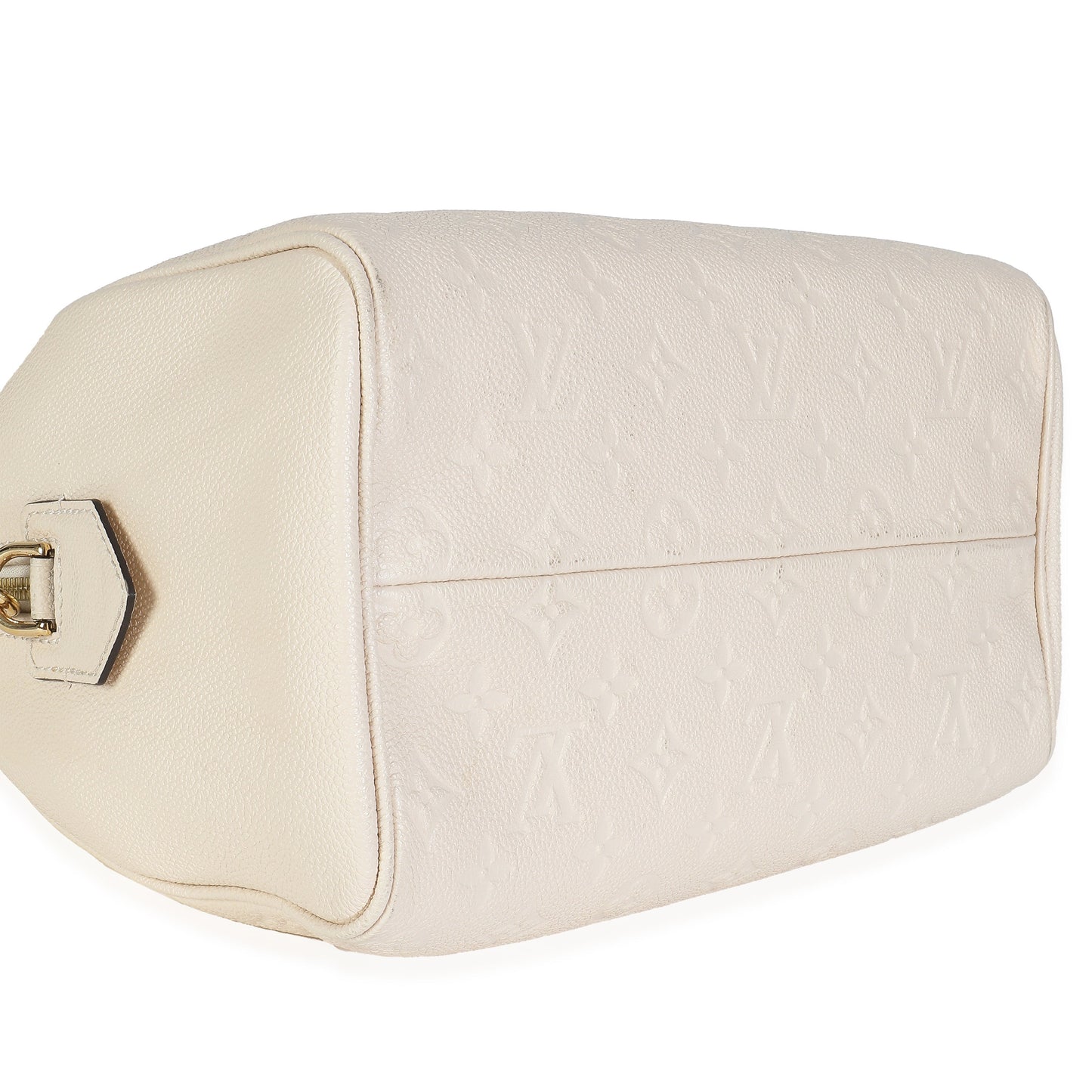 Louis Vuitton Cream Empreinte Caramel Calfskin Speedy Bandouliere 25 NM