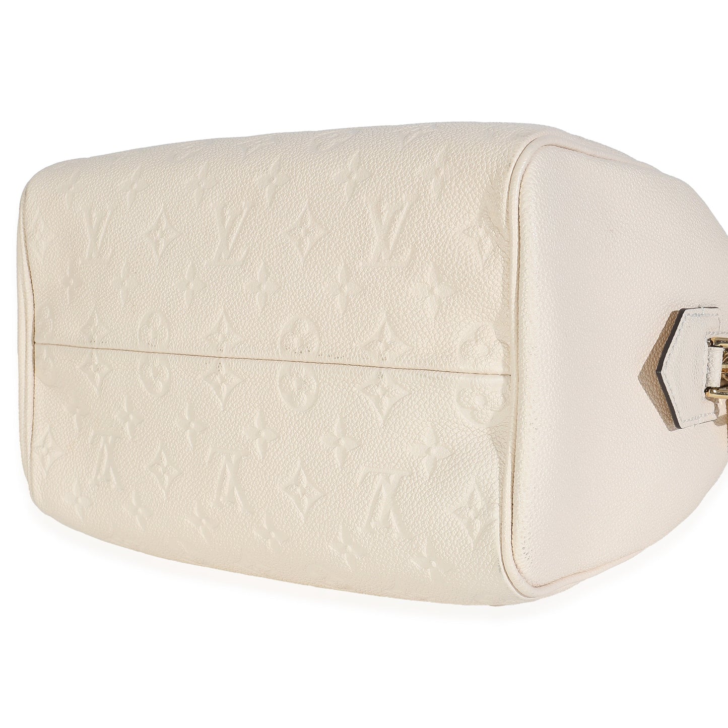 Louis Vuitton Cream Empreinte Caramel Calfskin Speedy Bandouliere 25 NM