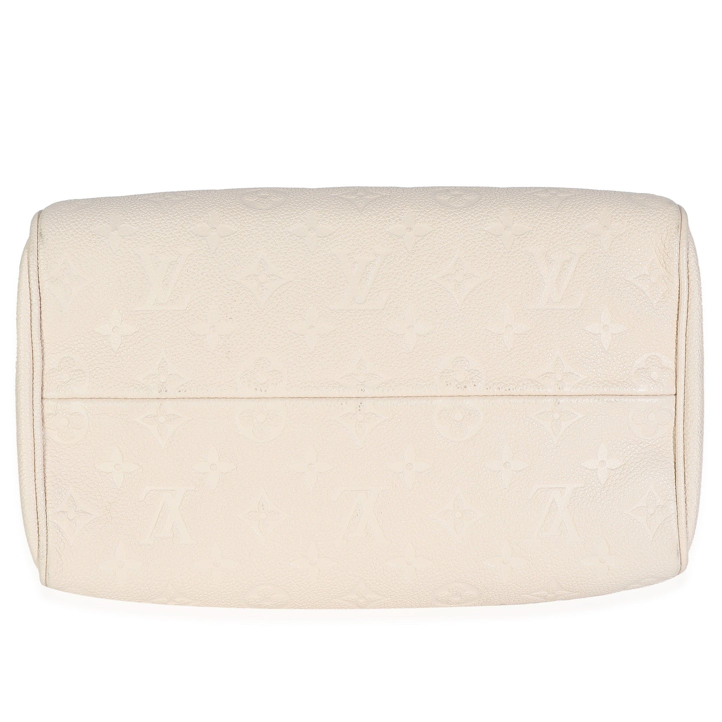 Louis Vuitton Cream Empreinte Caramel Calfskin Speedy Bandouliere 25 NM