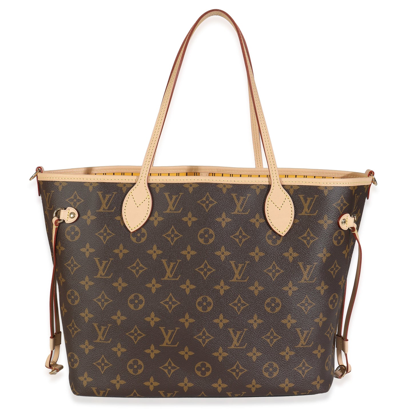 Louis Vuitton Jaune Safran Neverfull Bandouliere Inside Out MM