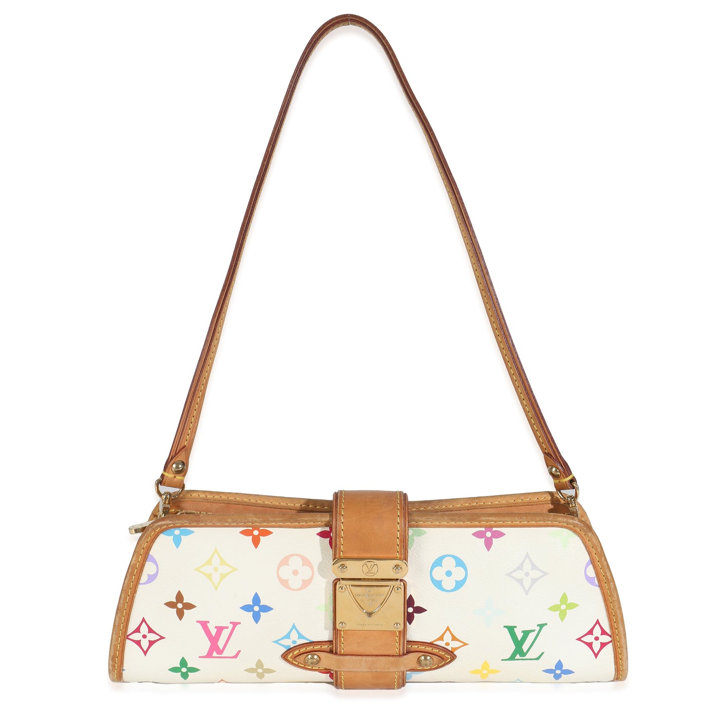 Louis Vuitton White Monogram Multicolor Canvas Shirley