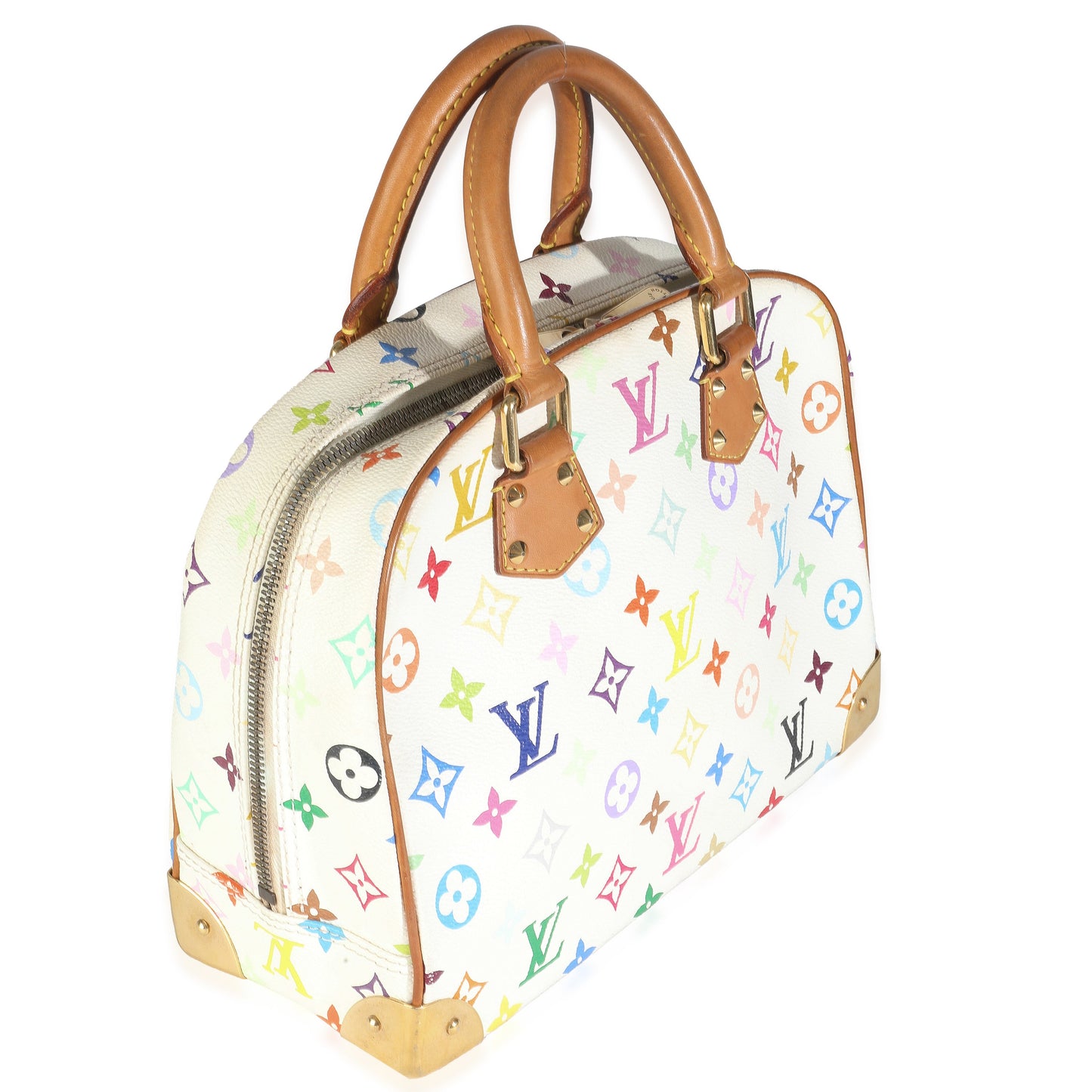 Louis Vuitton White Monogram Multicolor Canvas Trouville