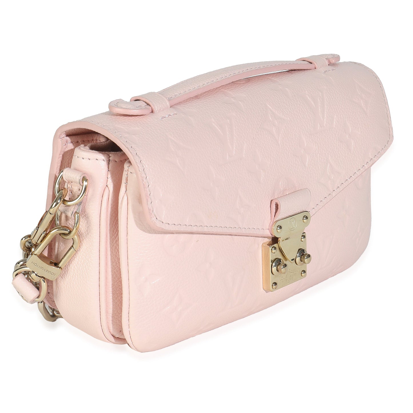 Louis Vuitton Rose Pink Opale Monogram Empreinte Pochette Metis East West
