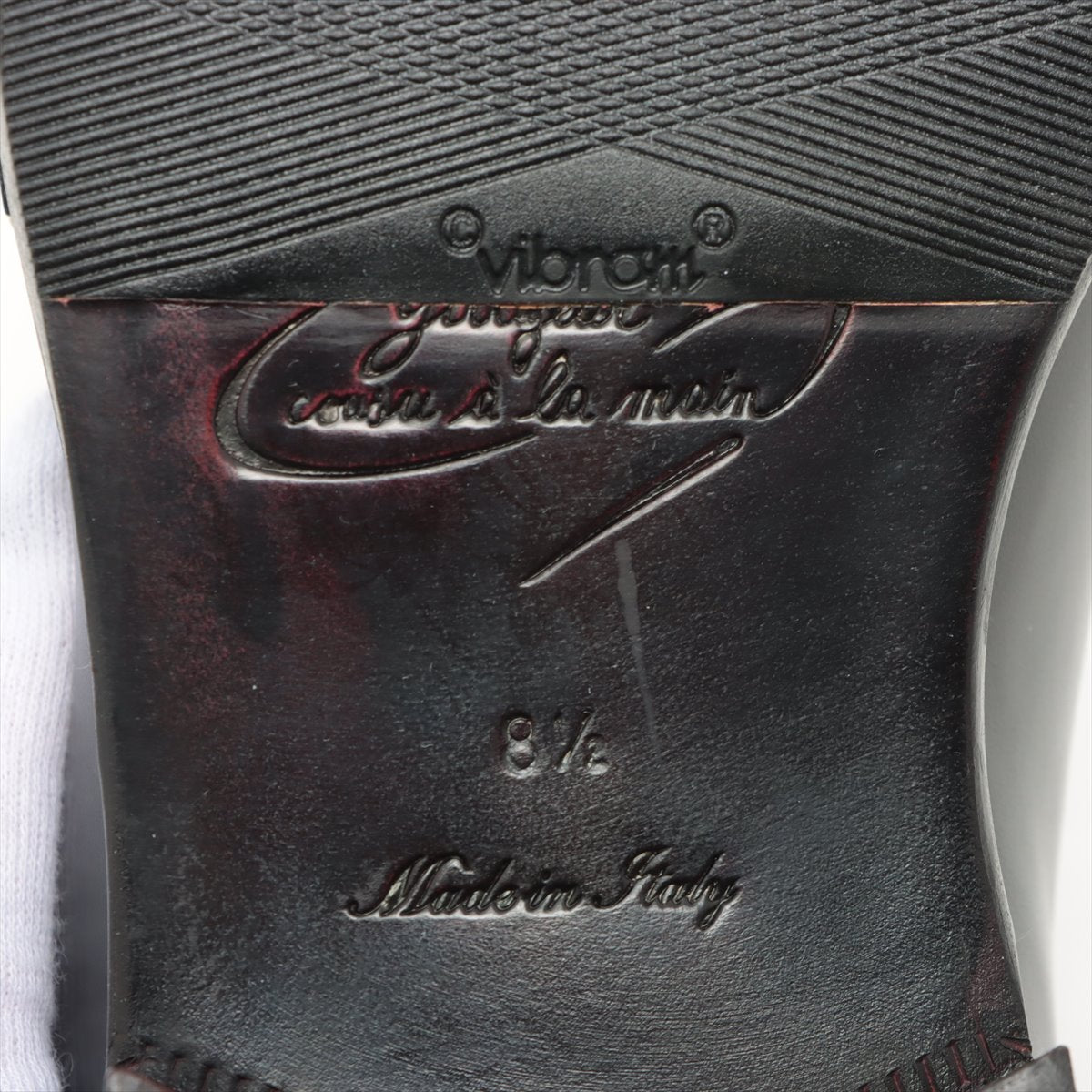 Louis Vuitton 06  Leather Shoes 8.5 Black NI0036