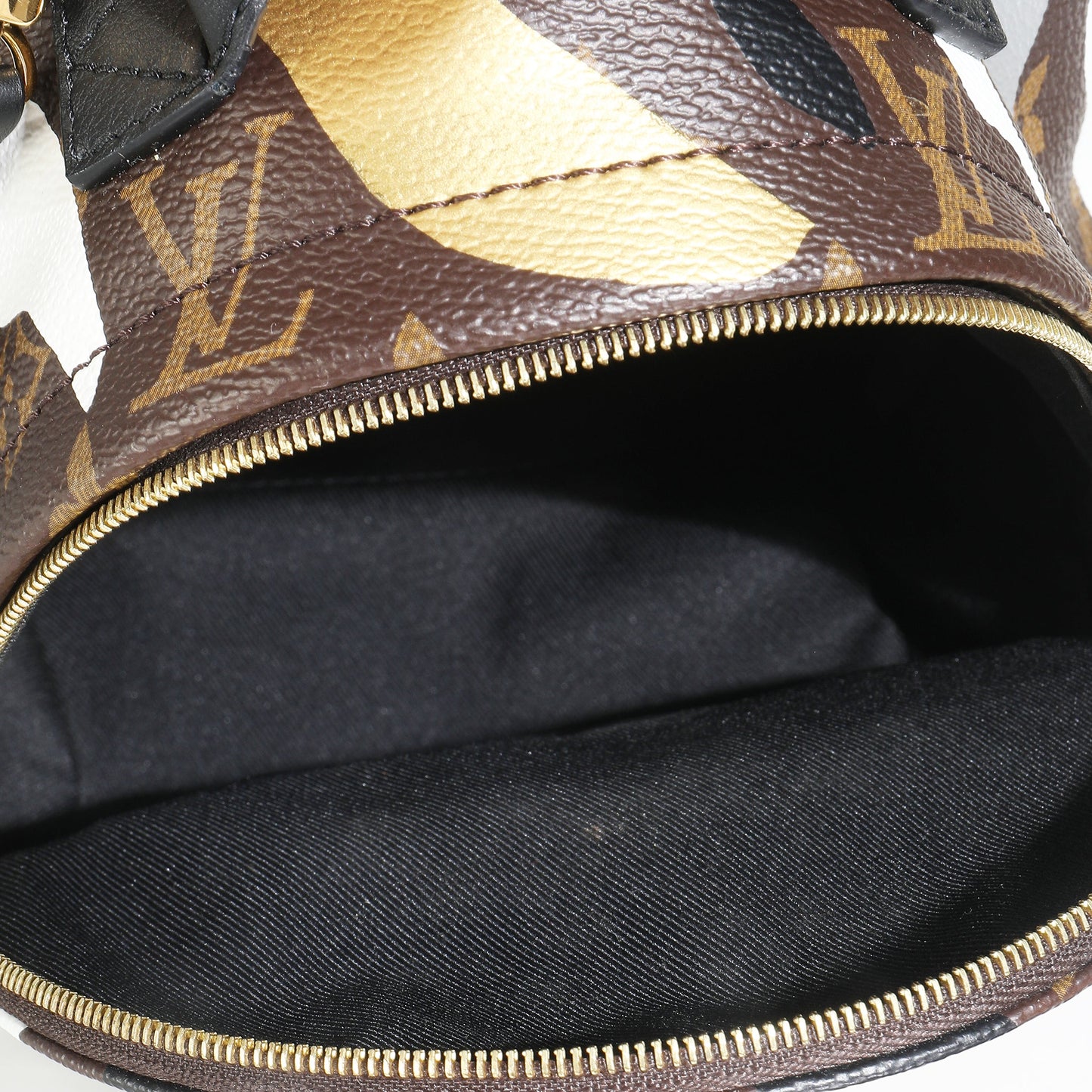 Louis Vuitton x LOL Gold Silver Monogram Canvas Mini Palm Springs