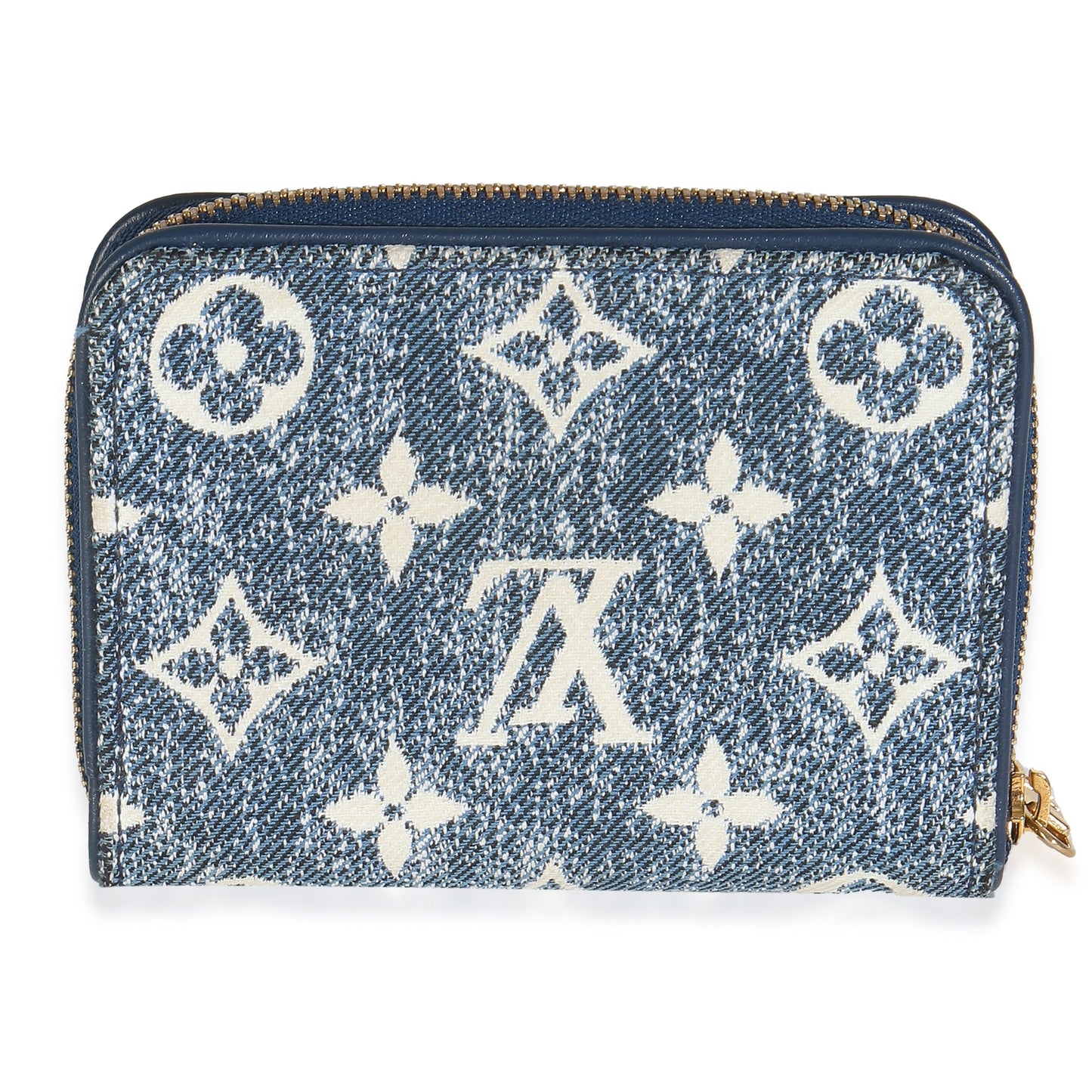 Louis Vuitton Bleu Denim Monogram Jacquard Zippy Coin Purse