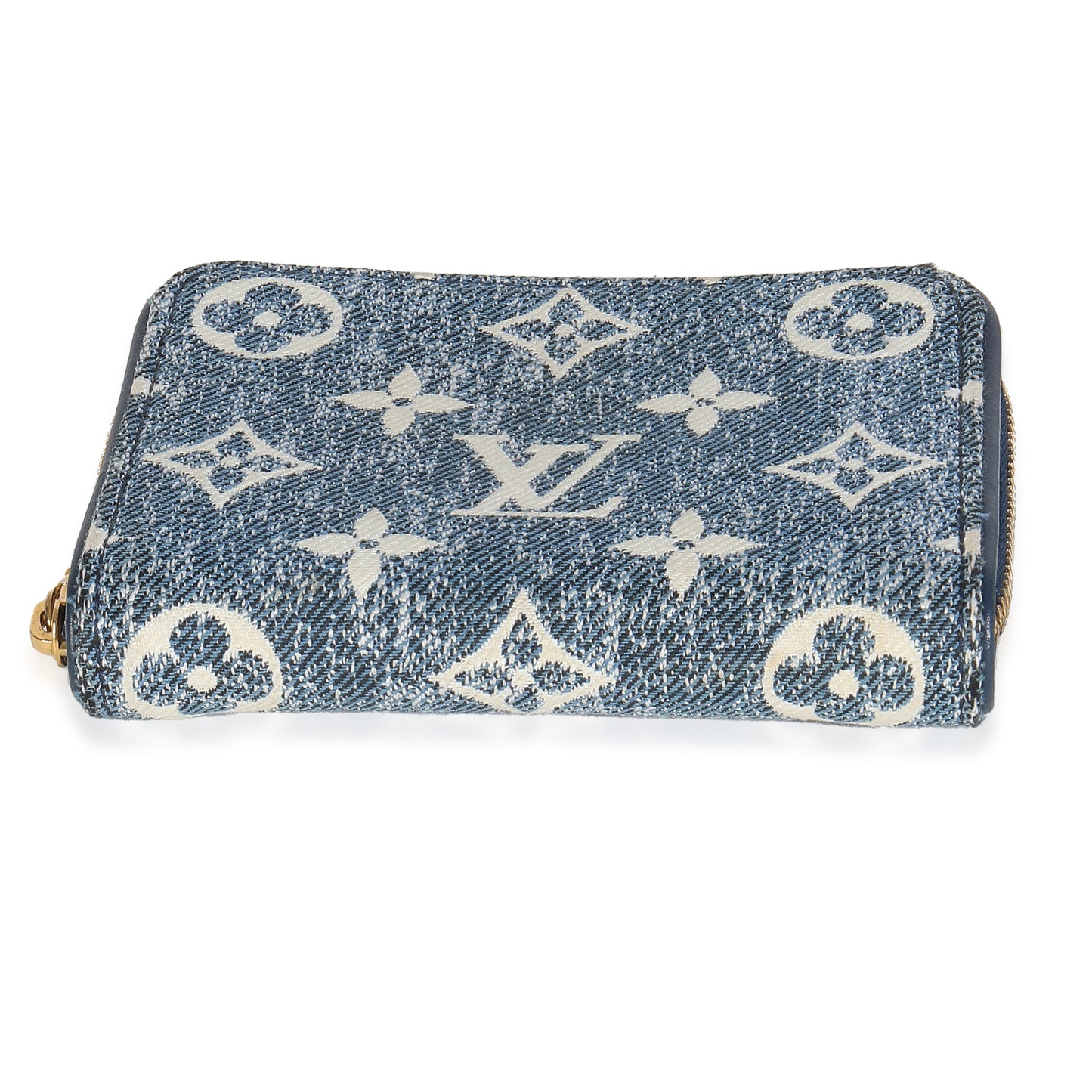 Louis Vuitton Bleu Denim Monogram Jacquard Zippy Coin Purse
