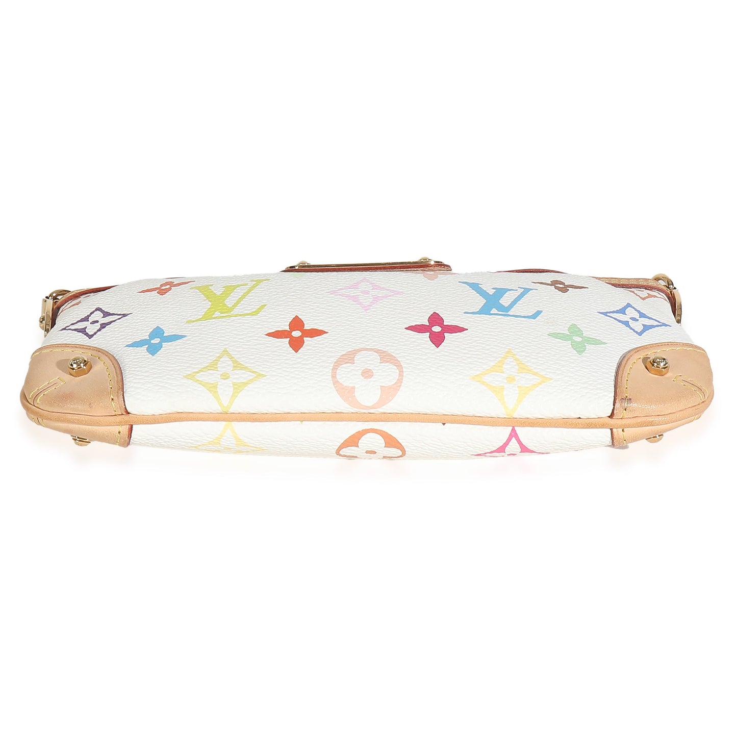 Louis Vuitton White Multicolor Canvas Milla Pochette MM