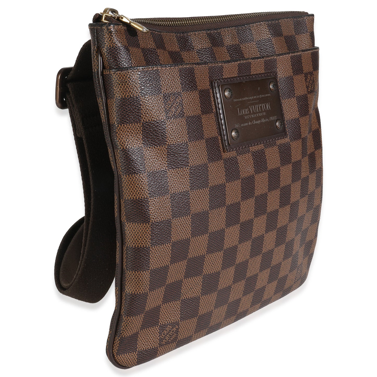 Louis Vuitton Damier Ebene Canvas Brooklyn Flat Pochette