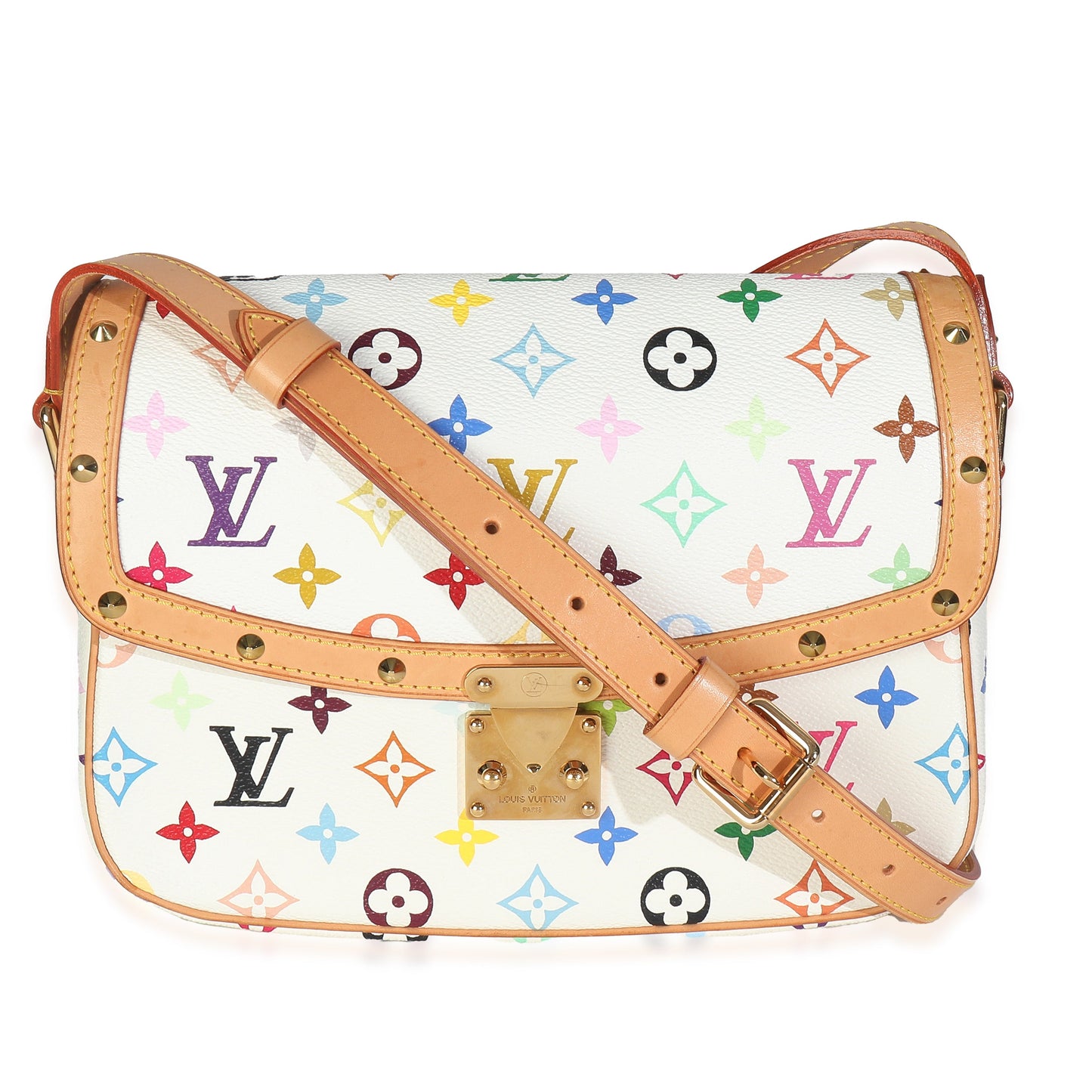 Louis Vuitton White Multicolor Monogram Canvas Sologne