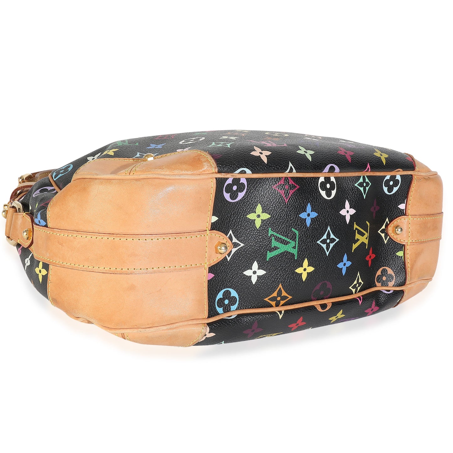 Louis Vuitton Black Monogram Multicolore Canvas Greta