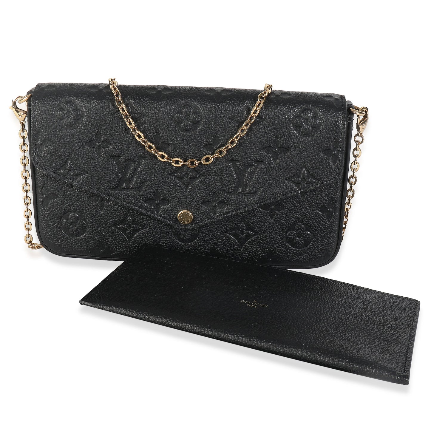 Louis Vuitton Black Monogram Empreinte Felicie Pochette
