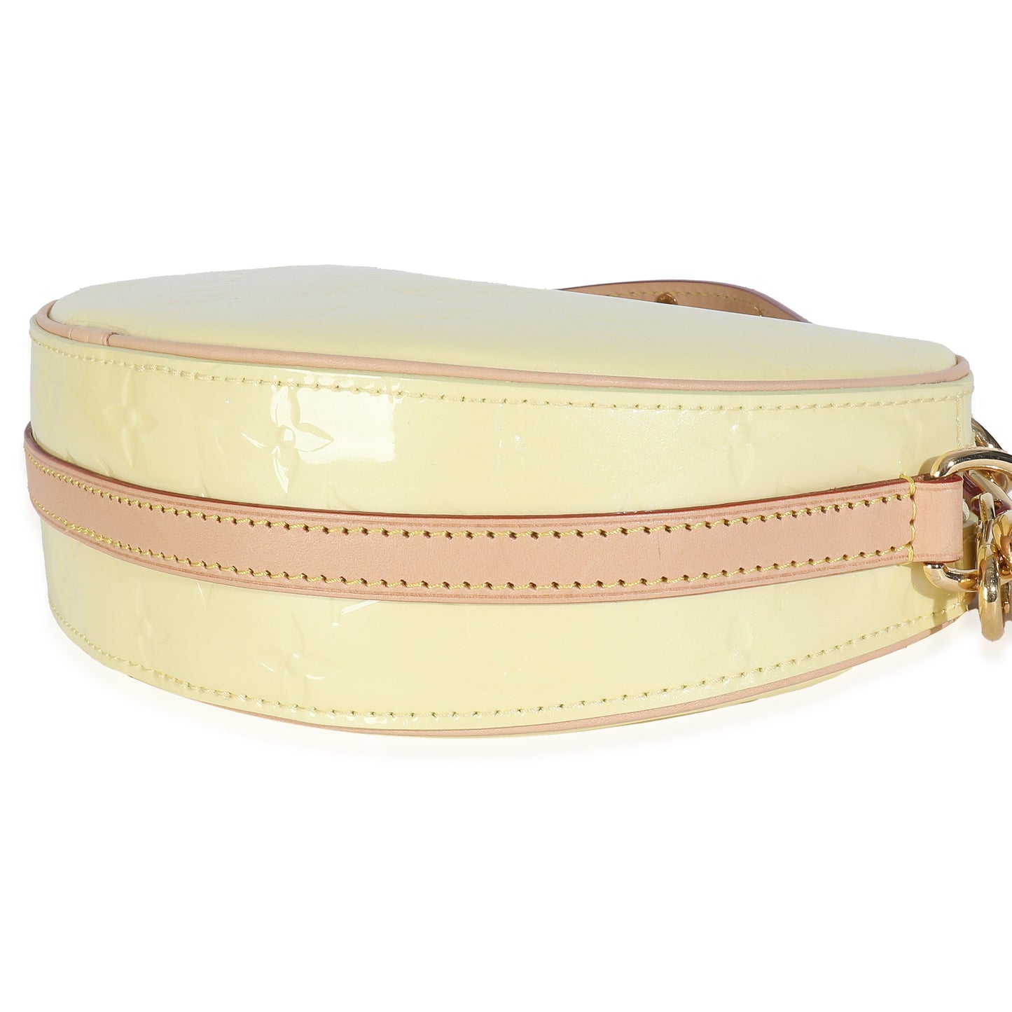 Louis Vuitton Light Yellow Monogram Vernis Croissant NM