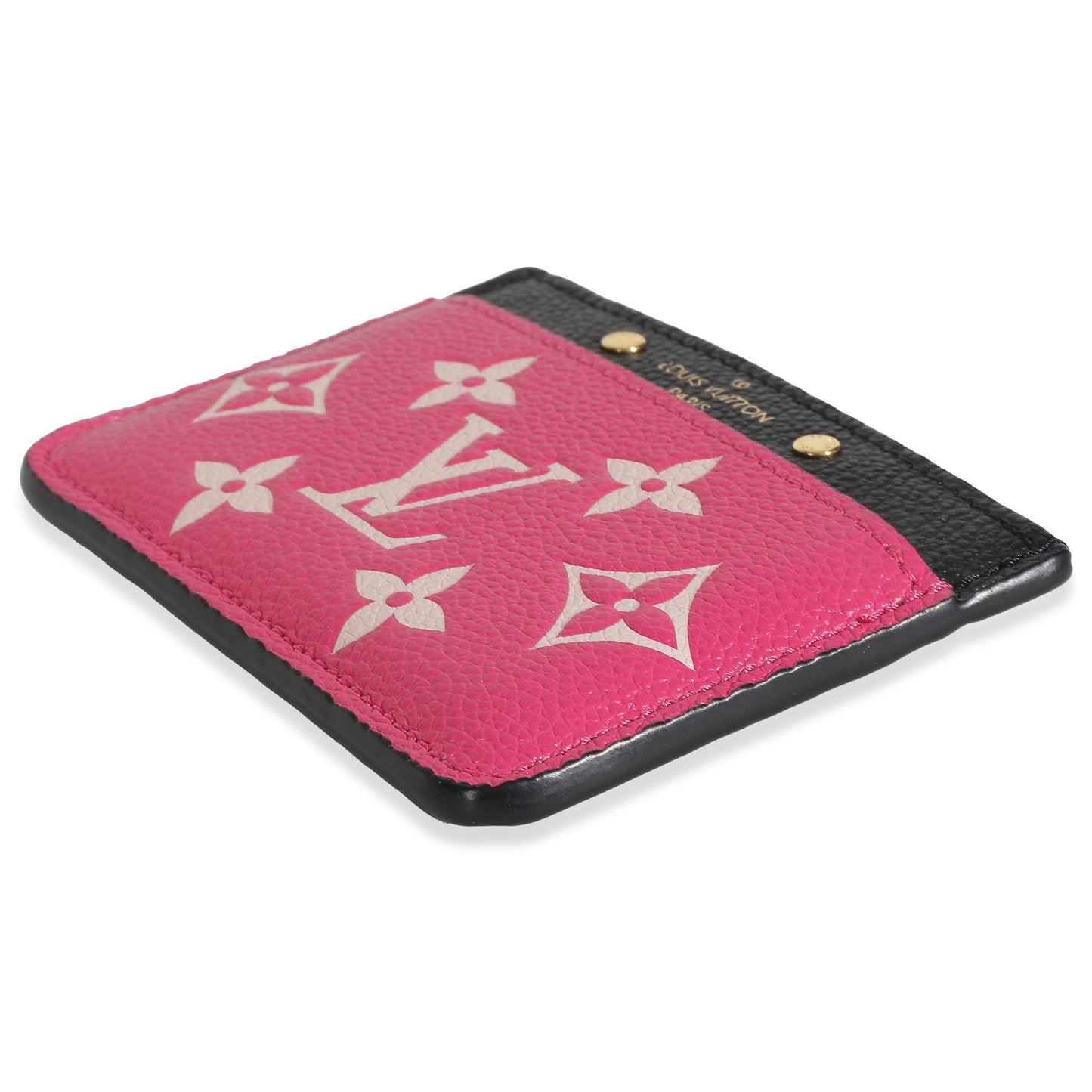 Louis Vuitton Black White Pink Empreinte Spring In The City Card Holder