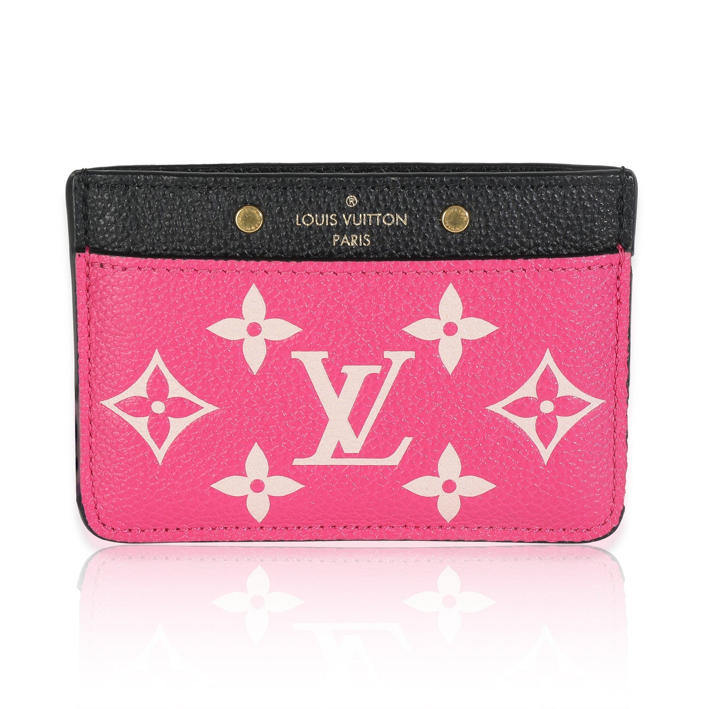 Louis Vuitton Black White Pink Empreinte Spring In The City Card Holder