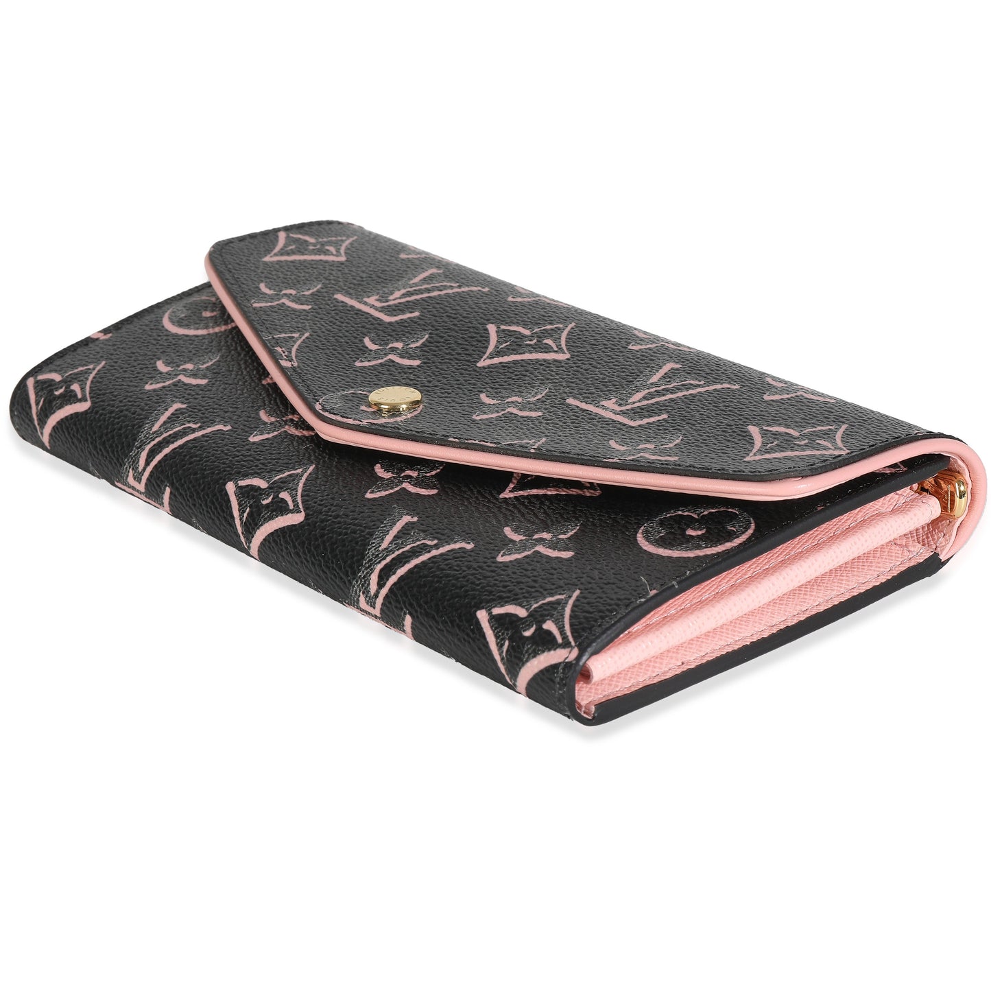 Louis Vuitton Black Monogram Canvas Fall For You Canvas Sarah Wallet