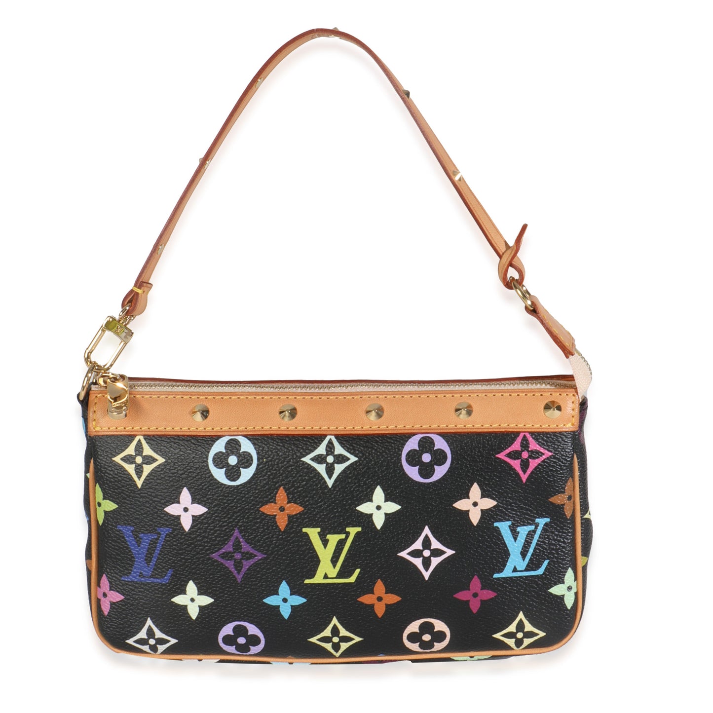 Louis Vuitton Black Monogram Multicolor Canvas Pochette Accessoires
