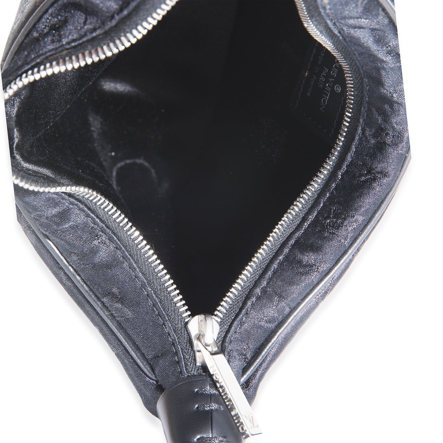 Louis Vuitton Black Metallic Monogram Satin Mini Boulogne