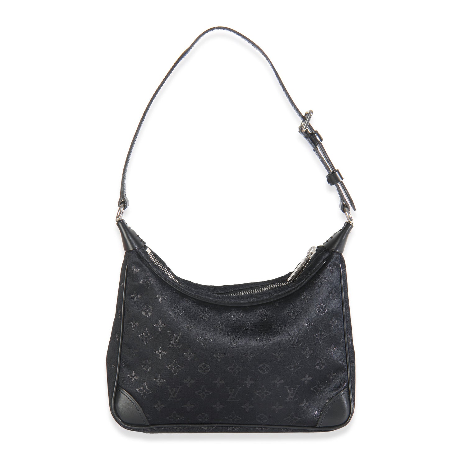 Louis Vuitton Black Metallic Monogram Satin Mini Boulogne