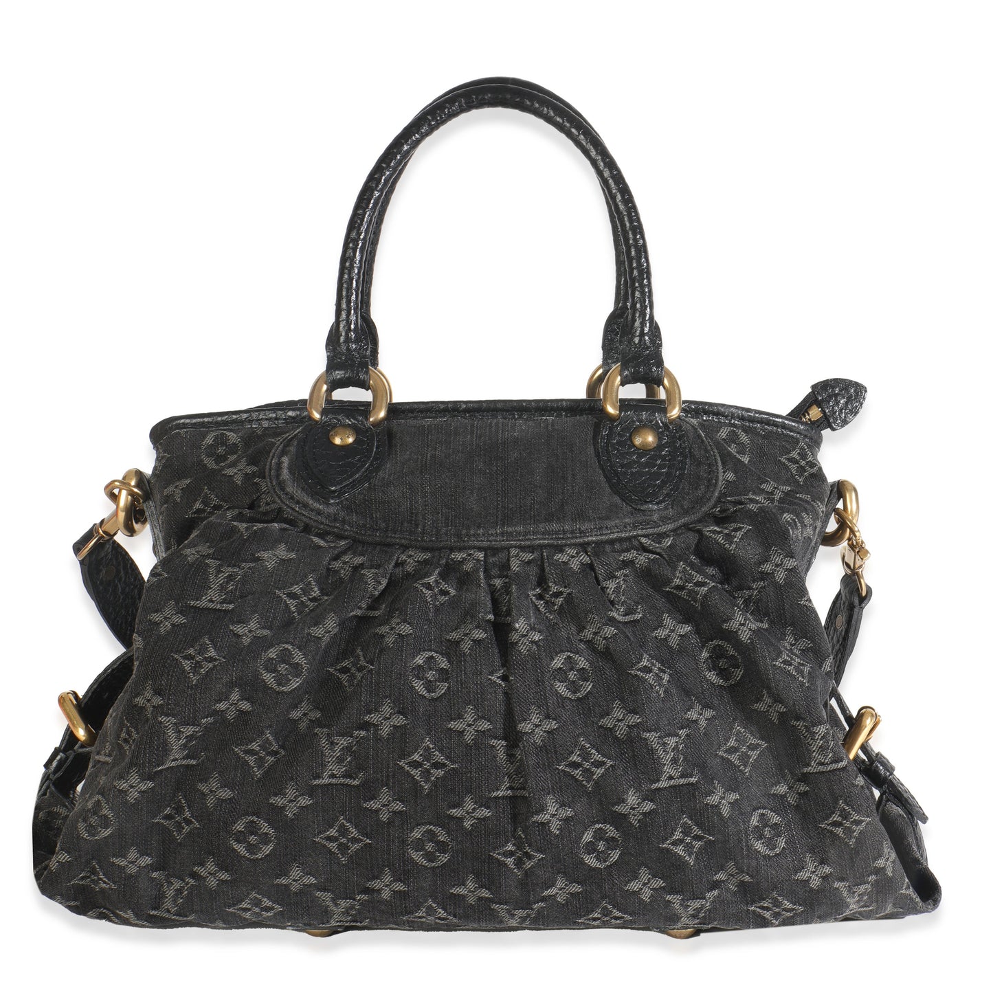 Louis Vuitton Black Monogram Denim Neo Cabby MM