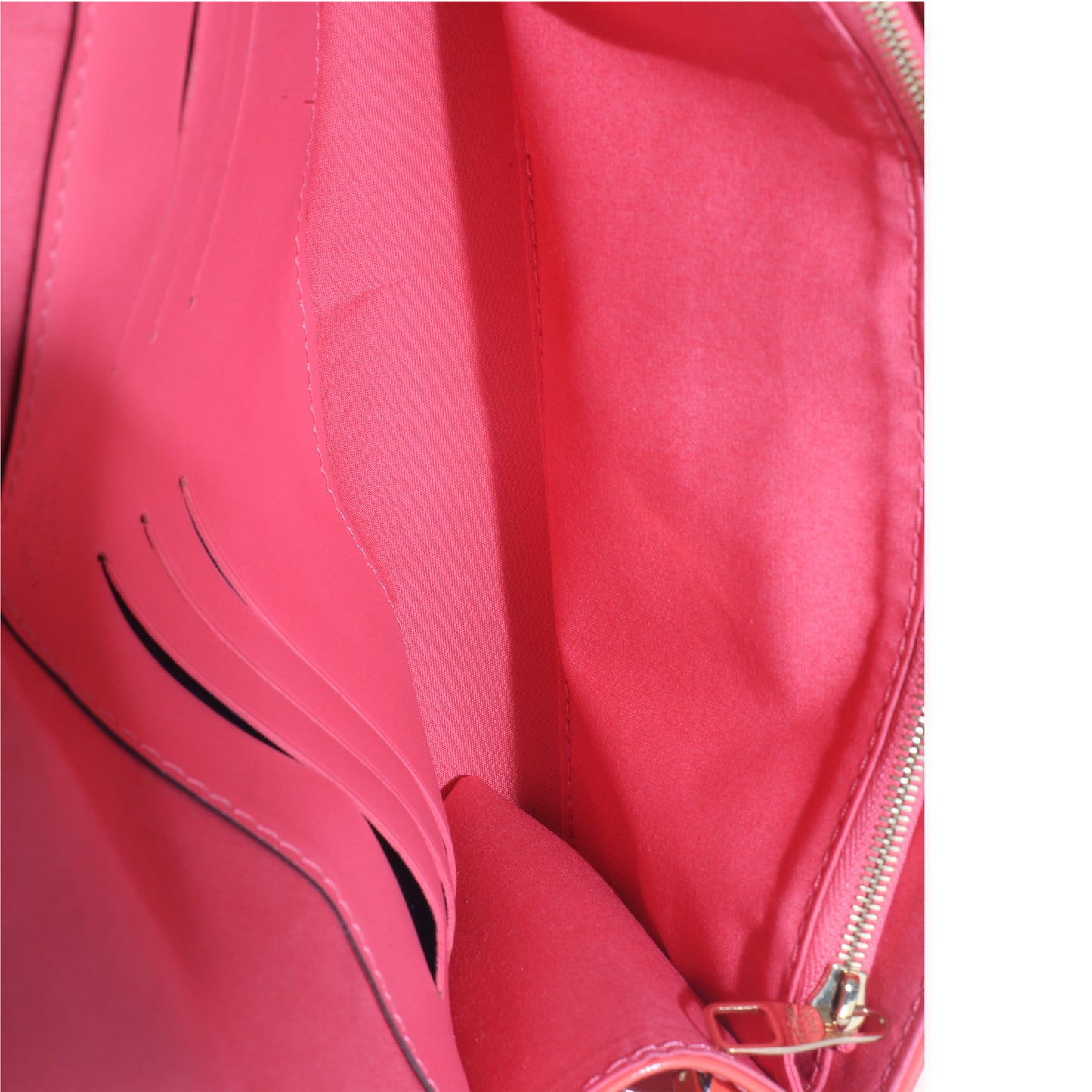 Louis Vuitton Orange Sunset Monogram Vernis Ana Clutch