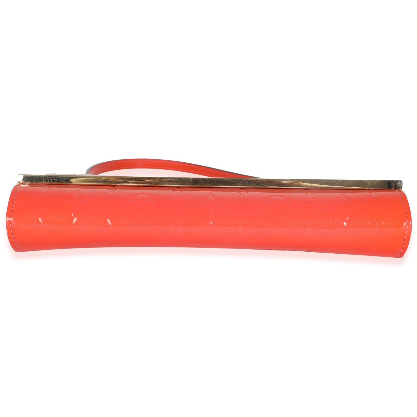 Louis Vuitton Orange Sunset Monogram Vernis Ana Clutch