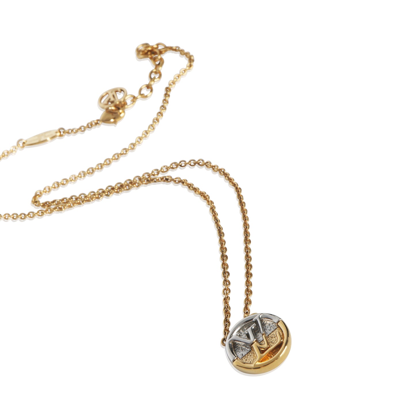 Louis Vuitton Gold-Plated  L to V Necklace