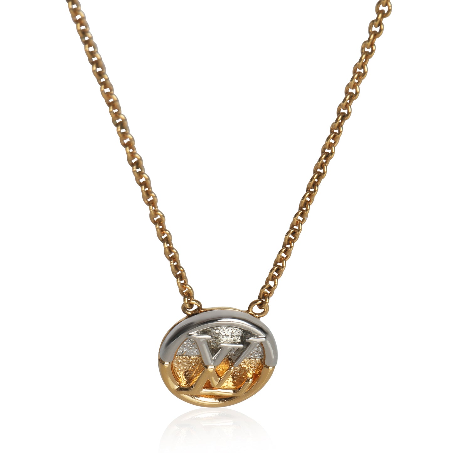 Louis Vuitton Gold-Plated  L to V Necklace