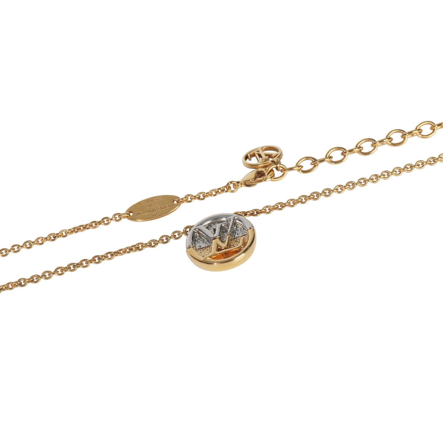 Louis Vuitton Gold-Plated  L to V Necklace