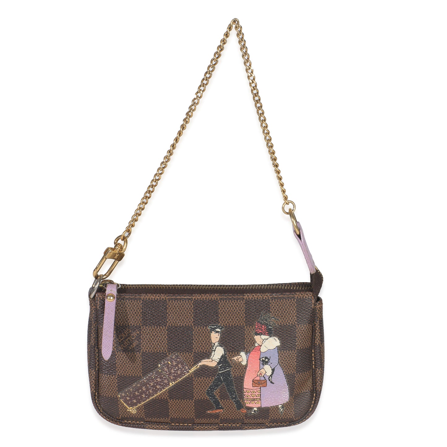 Louis Vuitton Damier Ebene Illustre Evasion Mini Pochette Accessoires
