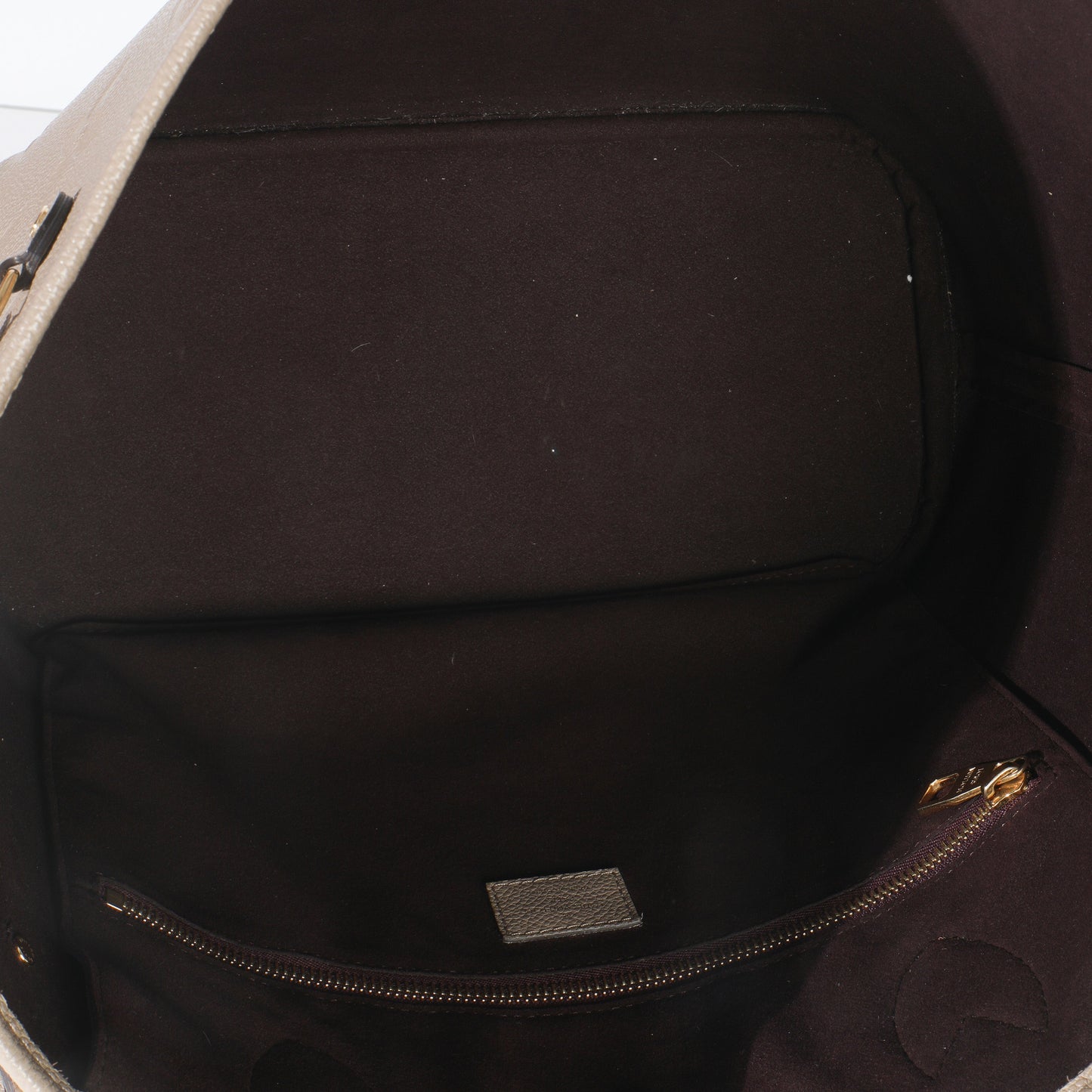 Louis Vuitton Tourterelle Giant Monogram Empreinte Neverfull MM