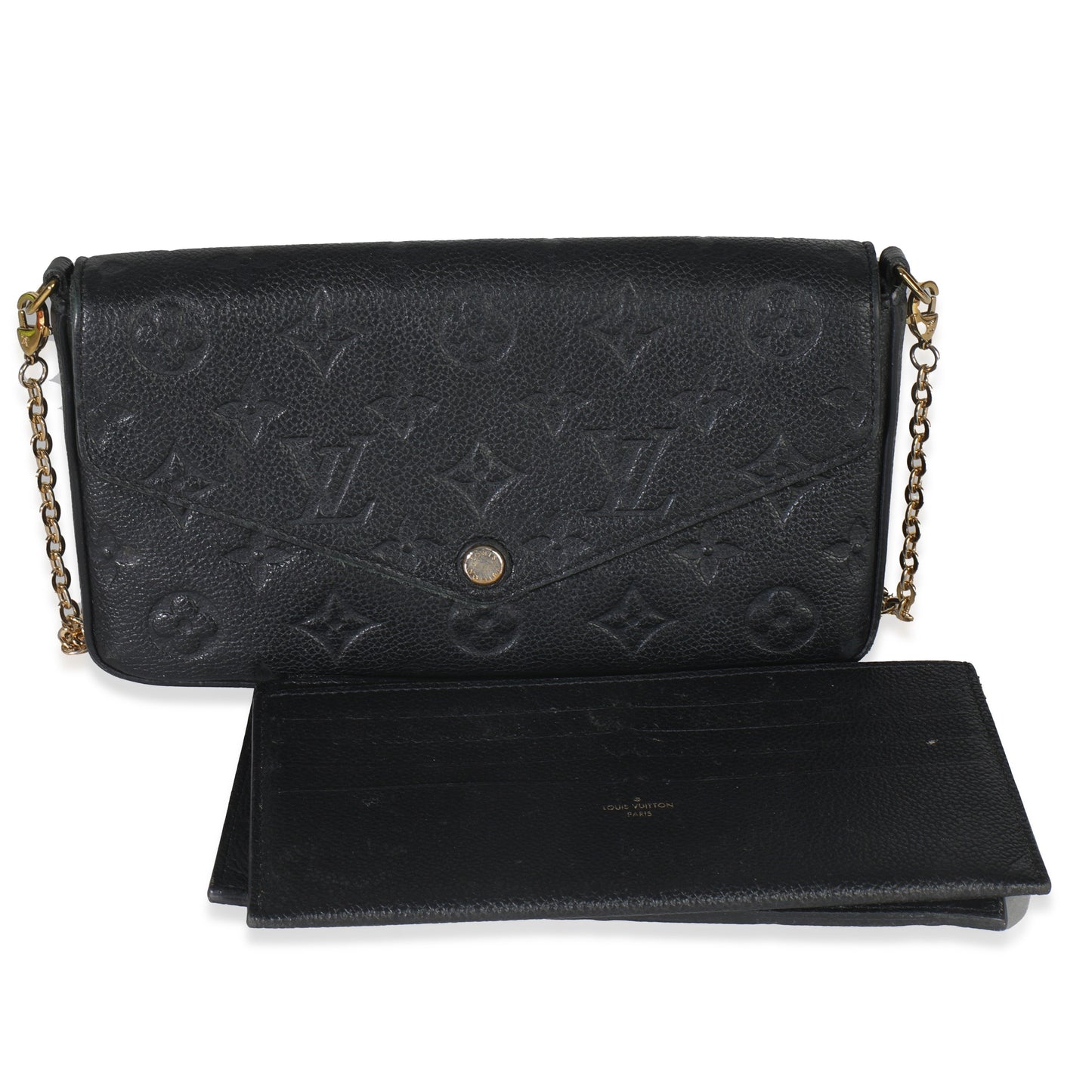 Louis Vuitton Black Monogram Empreinte Felicie Pochette