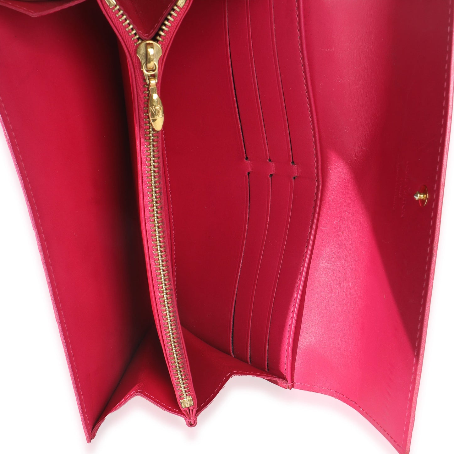 Louis Vuitton Rose Pop Monogram Vernis Sarah Wallet