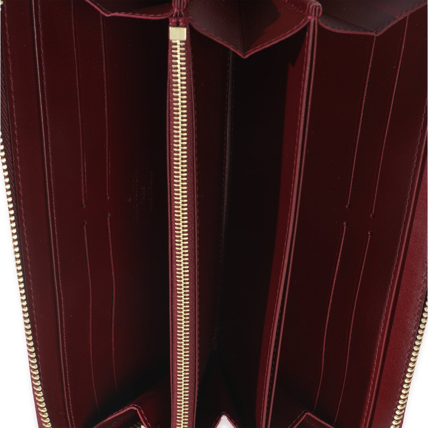 Louis Vuitton Red Monogram Vernis Zippy Wallet