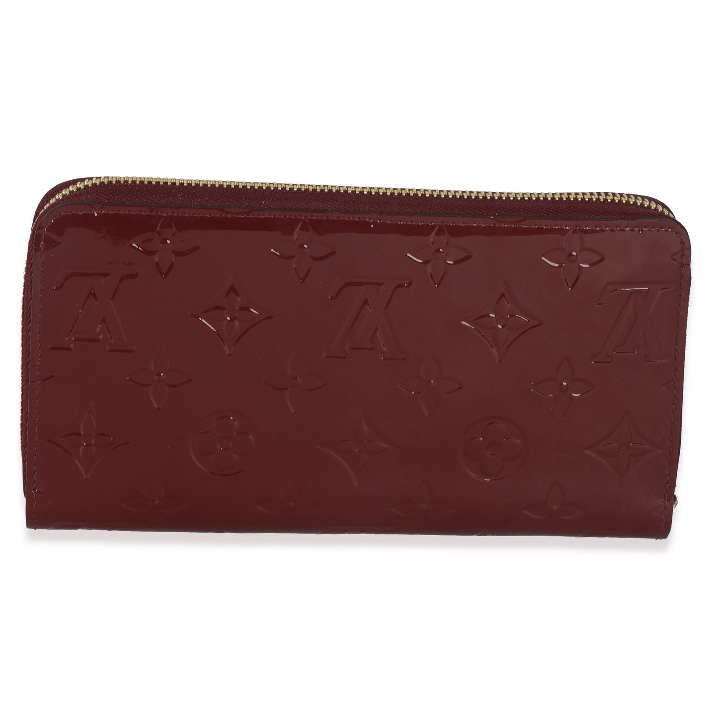 Louis Vuitton Red Monogram Vernis Zippy Wallet