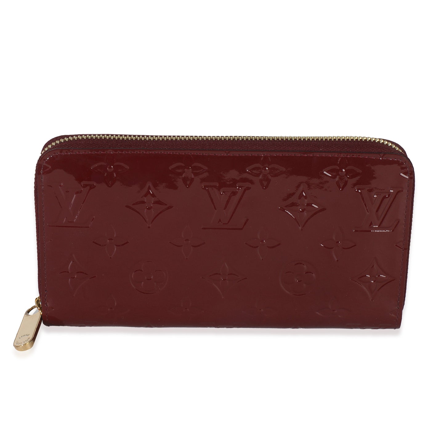 Louis Vuitton Red Monogram Vernis Zippy Wallet