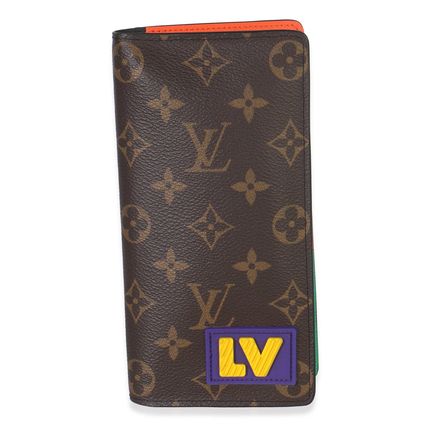 Louis Vuitton Monogram Canvas LV Logo Brazza Wallet