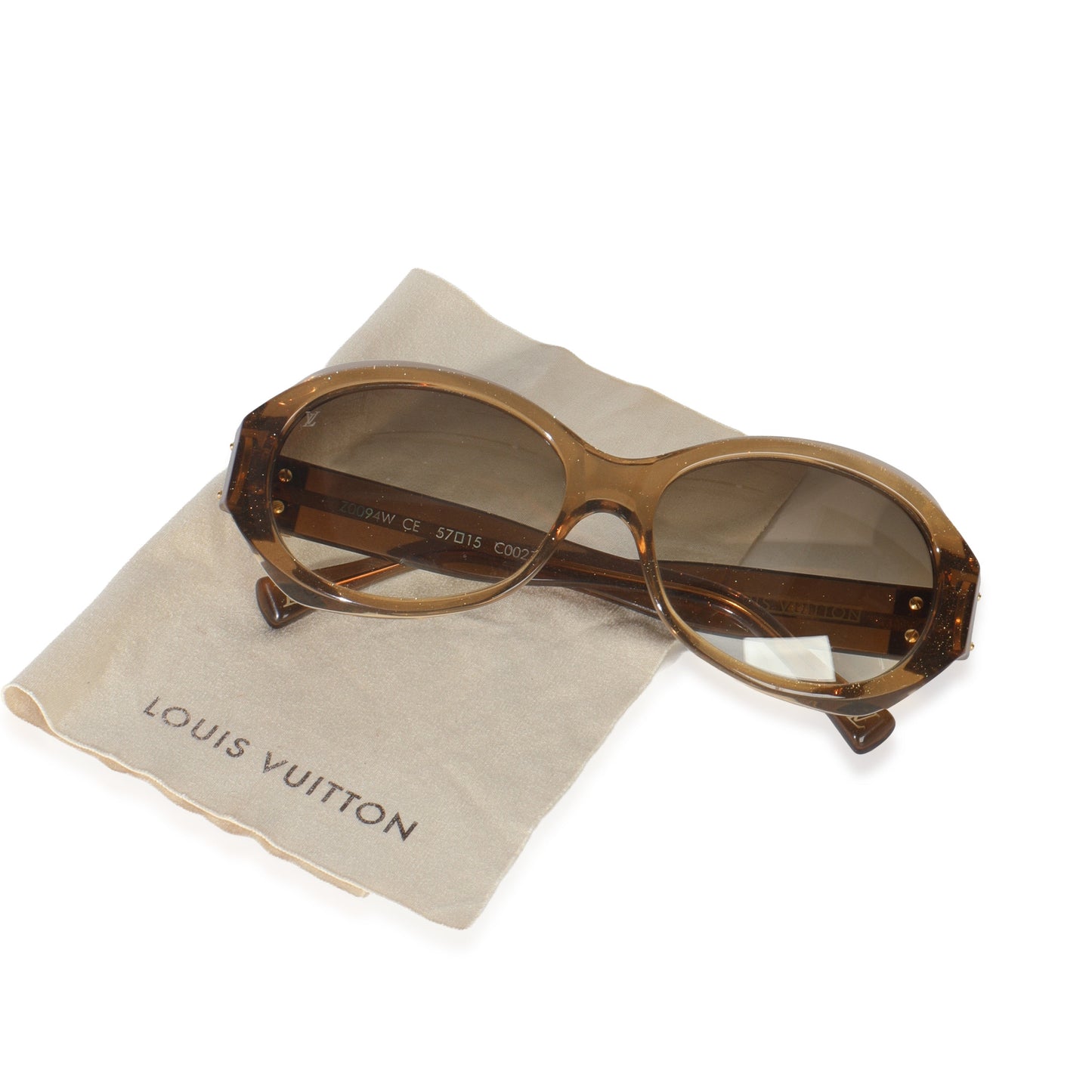 Louis Vuitton Brown Glitter Acetate Soupcon Sunglasses
