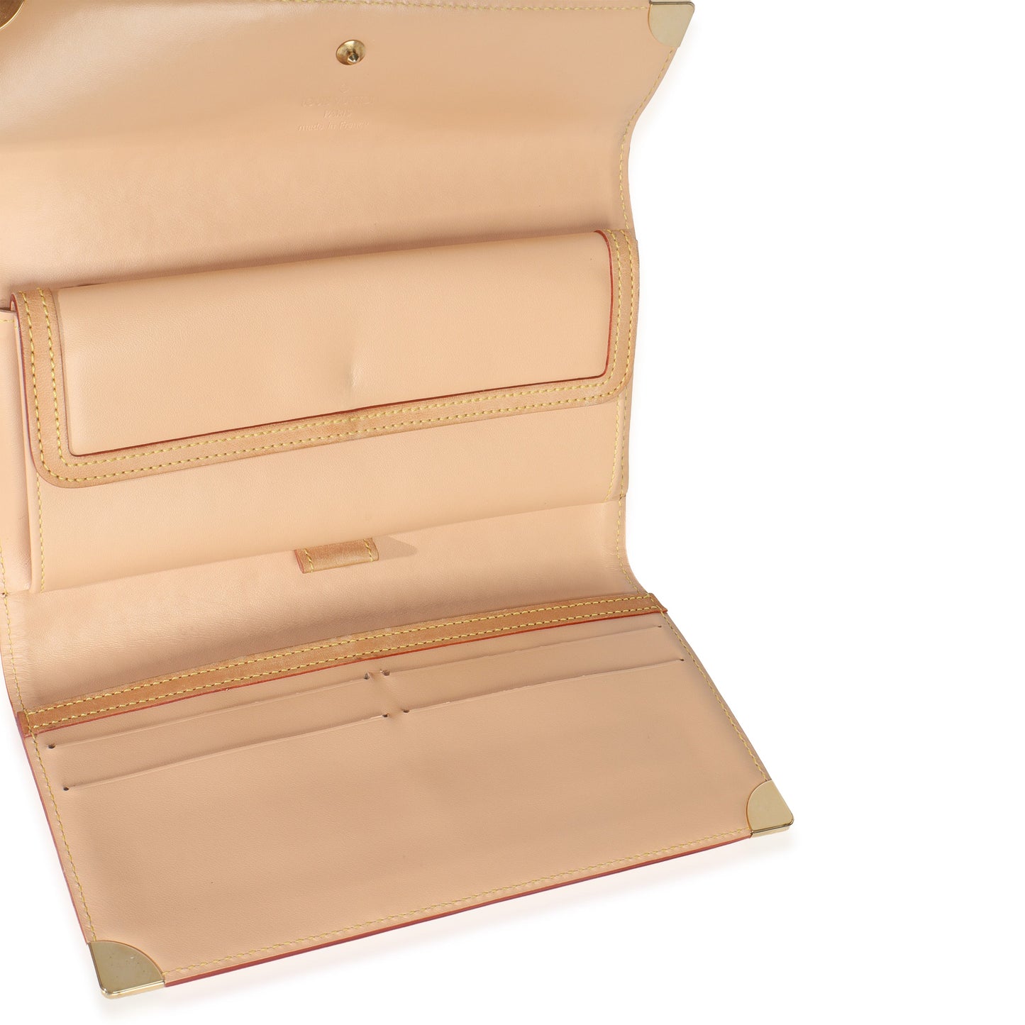 Louis Vuitton White Multicolor Canvas International Wallet