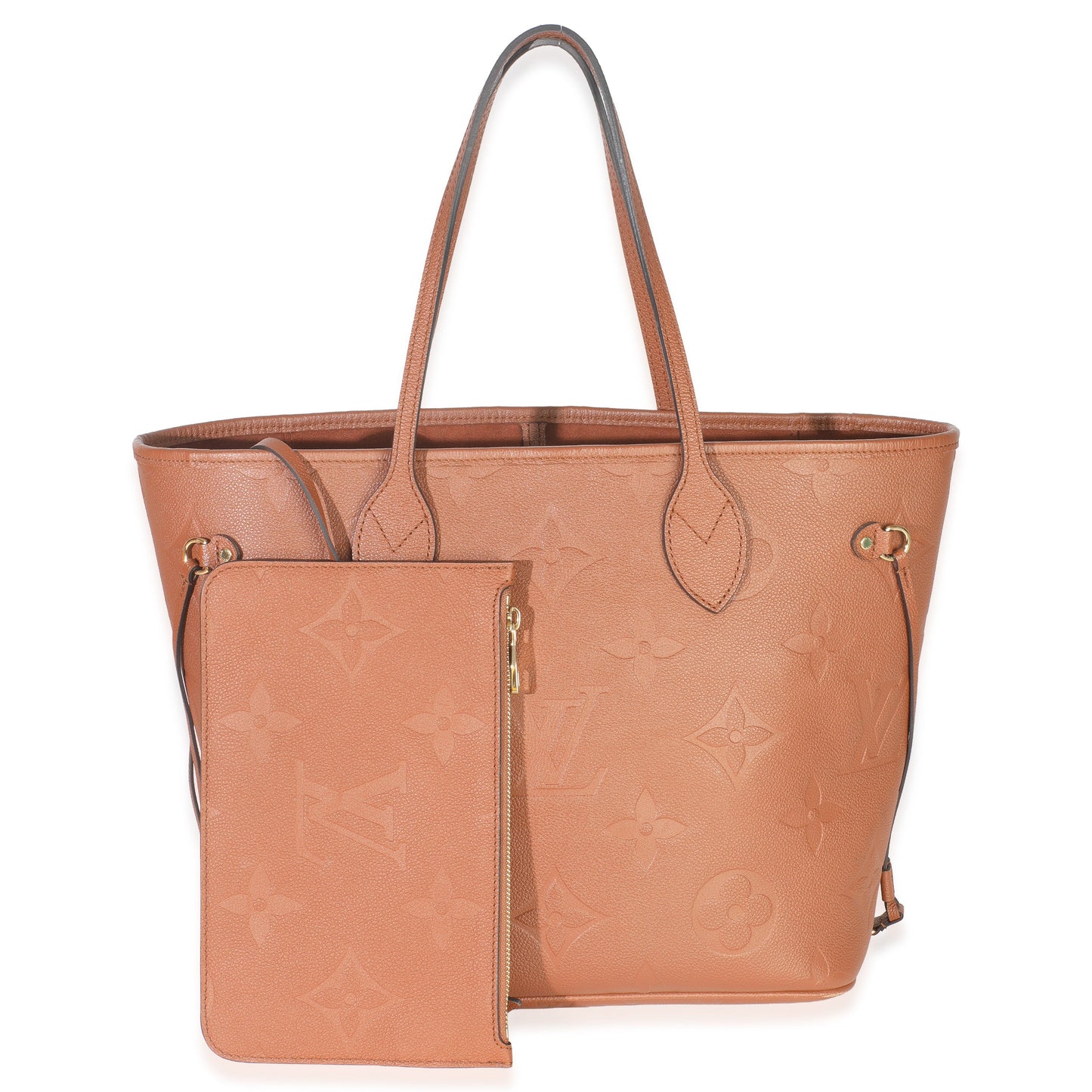 Louis Vuitton Cognac Empreinte Monogram Giant Neverfull MM