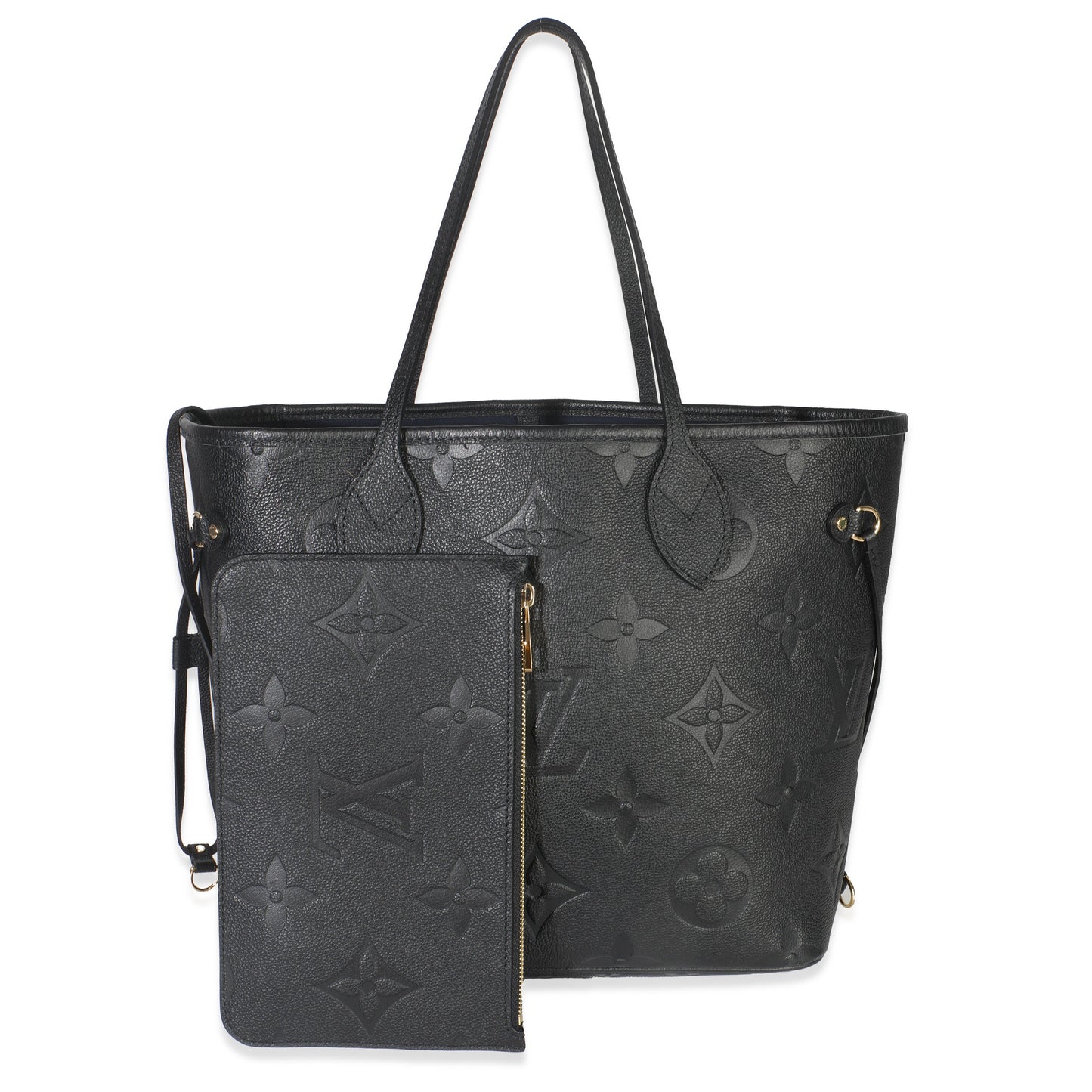 Louis Vuitton Black Giant Monogram Empreinte Neverfull MM