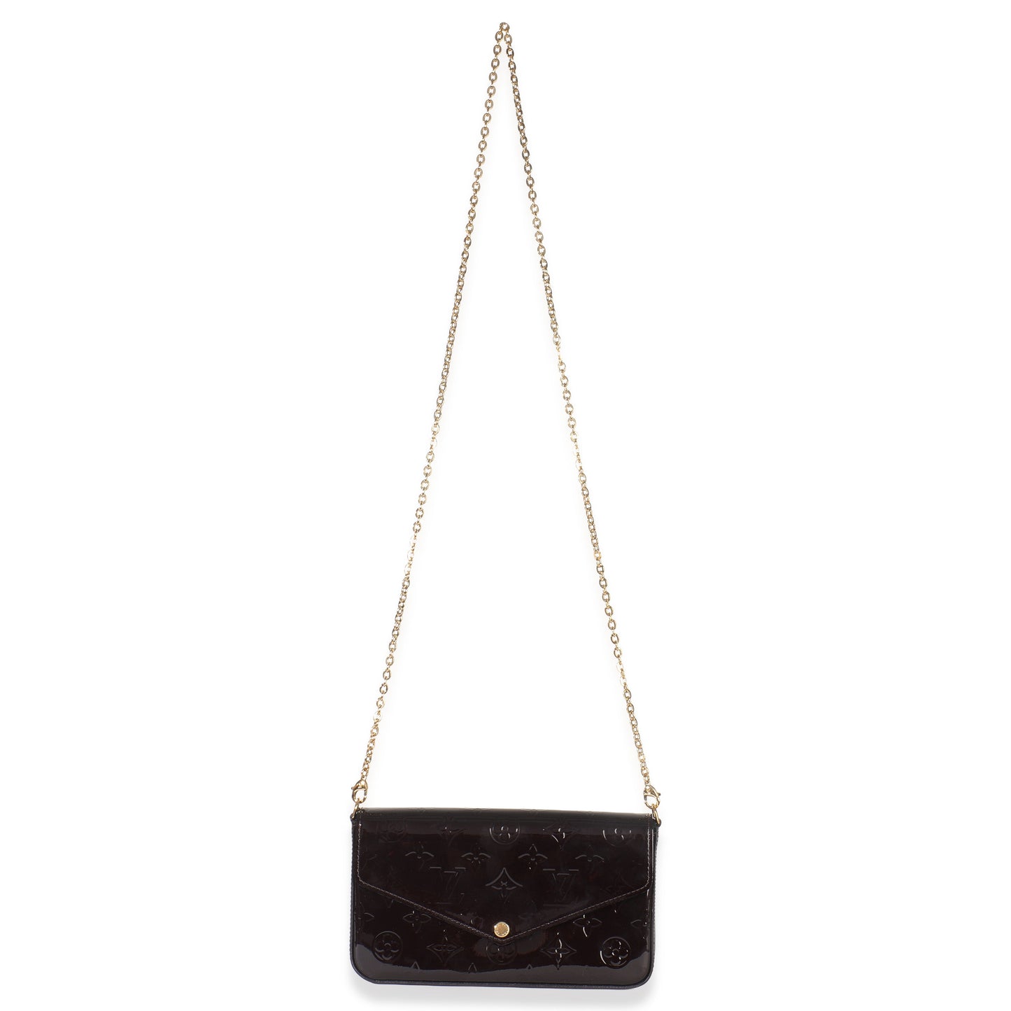 Louis Vuitton Amarante Monogram Vernis Pochette Felicie