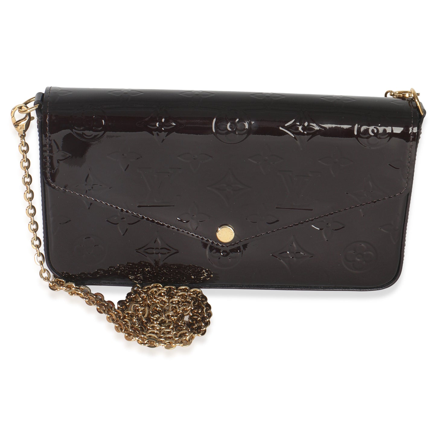 Louis Vuitton Amarante Monogram Vernis Pochette Felicie