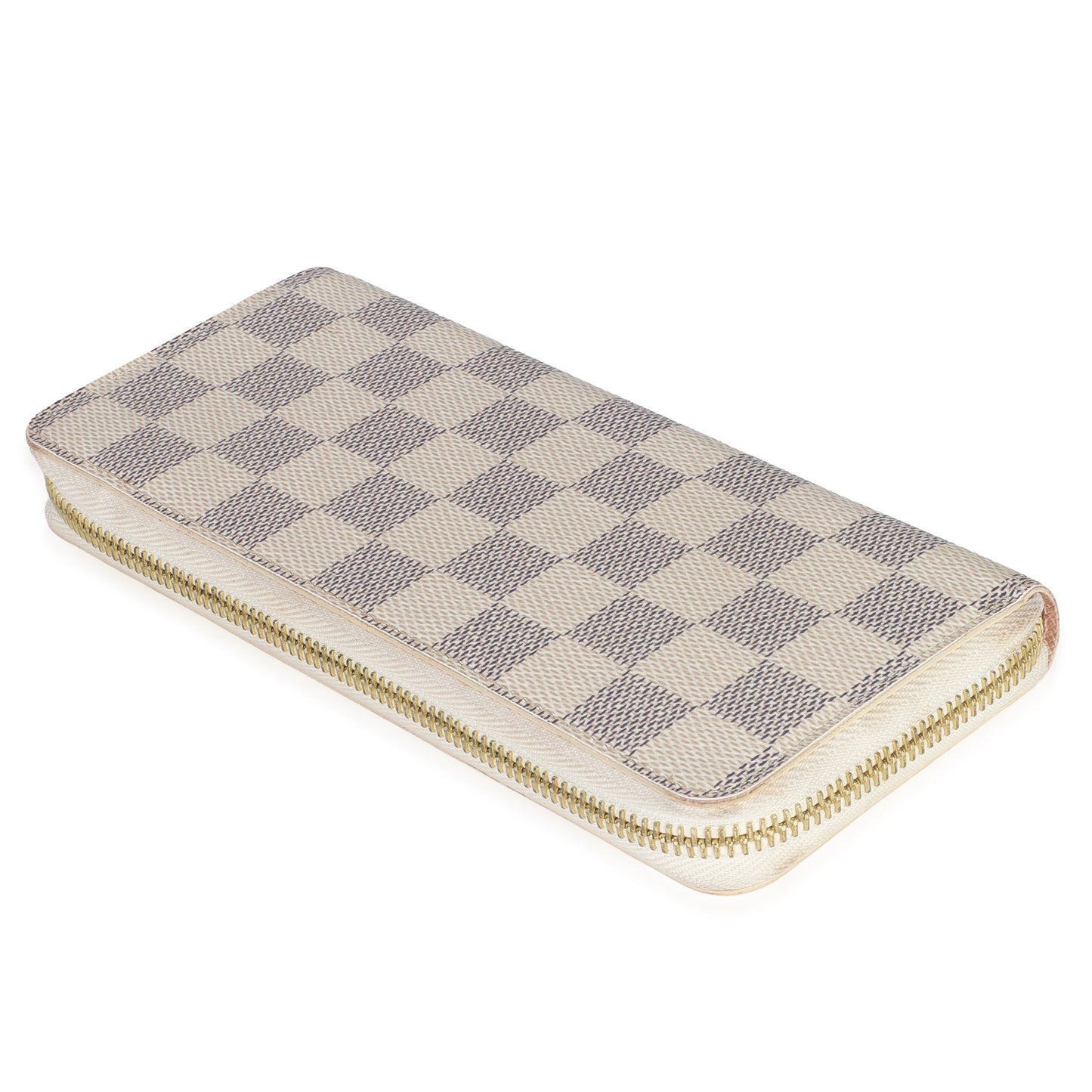 Louis Vuitton Rose Ballerine Damier Azur Canvas Clemence Wallet